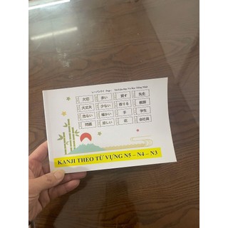 SỔ - Thẻ kanji theo từ vựng N5-4-3