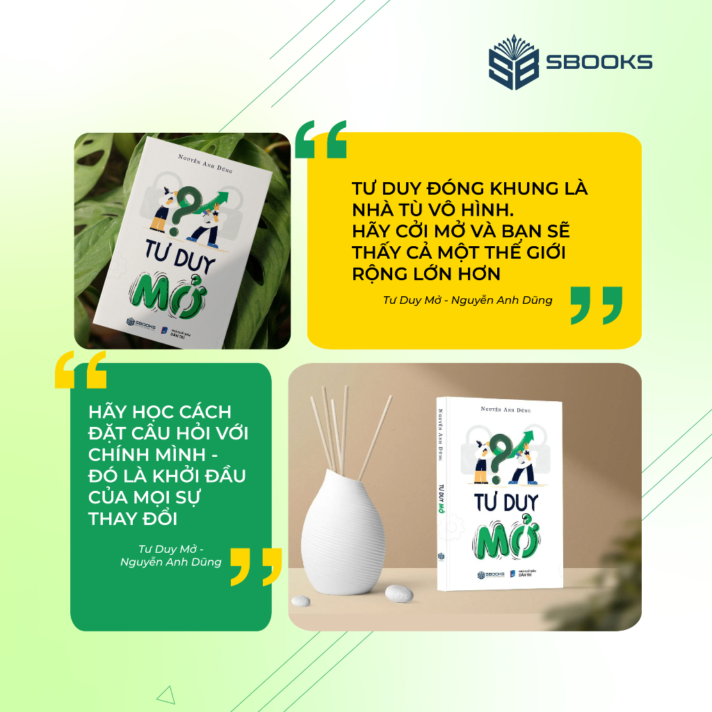 Sách - Tư Duy Mở - Nguyễn Anh Dũng - SBOOKS OFFICIAL
