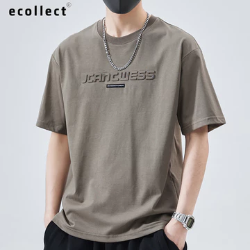 Áo Thun Nam Tay Ngắn ECOLLECT CT10 – Cotton 260gsm, Phong Cách Trẻ Trung, Thoáng Mát Cho Mùa Hè 2025