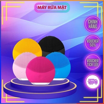 Máy rửa mặt dùng pin sạc [ BẢO HÀNH 1 ĐỔI 1 ] Máy rửa mặt mát xa mini cầm tay cho nam và nữ, dùng kèm sữa rửa mặt