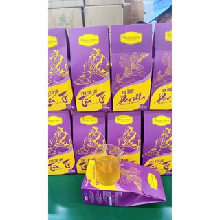 Hộp Trà túi lọc tía tô, đánh bay gút,, giải cảm, mát trong sạch mụn hộp 30 gói x 5g