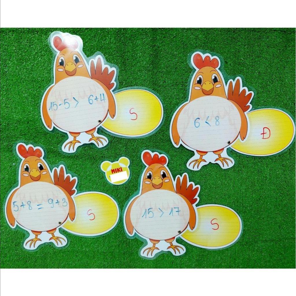 GÀ ĐẺ TRỨNG ( đồ dùng dạy học MIKI )