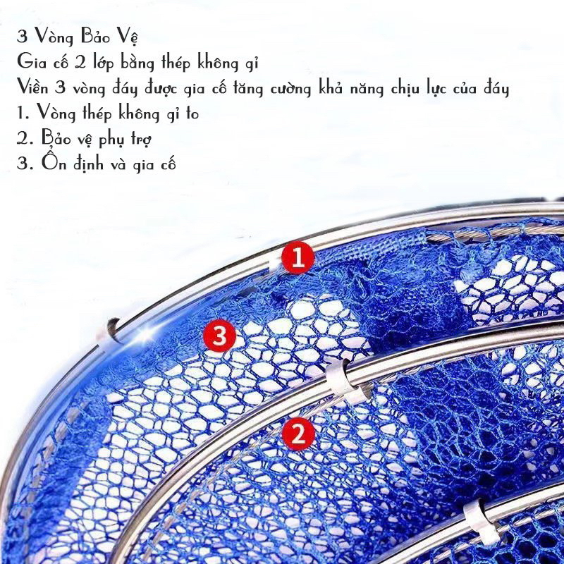 [CHẤT LƯỢNG] Rọng đựng cá Song Ngư vành kim loại siêu bền chịu nặng tốt | Đồ câu ori