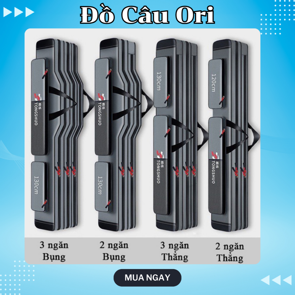 Túi đựng cần câu cá chuyên dụng câu đơn câu đài 2 ngăn, 3 ngăn cao cấp | Đồ câu ori