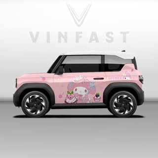 Tem dán xe VF3 - Decal dán xe VF3 MẪU TEM MELODY . 1 bộ dán 2 bên ( mẫu VF3 - 30 )