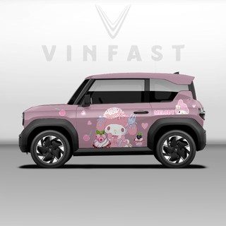 Tem dán xe VF3 - Decal dán xe VF3 MẪU TEM MELODY . 1 bộ dán 2 bên ( mẫu VF3 - 30 )