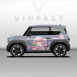Tem dán xe VF3 - Decal dán xe VF3 MẪU TEM MELODY . 1 bộ dán 2 bên ( mẫu VF3 - 30 )