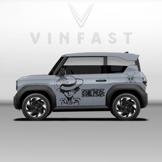 Tem dán xe VF3 - Decal dán xe VF3 MẪU TEM one piece . 1 bộ dán 2 bên ( mẫu VF3 - 33 )