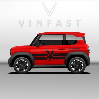 Tem dán xe VF3 - Decal dán xe VF3 MẪU TEM THỂ THAO CÁ TÍNH . 1 bộ dán 2 bên ( mẫu VF3 - 36 )