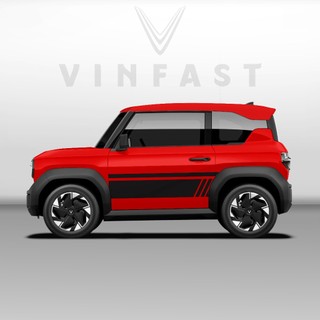 Tem dán xe VF3 - Decal dán xe VF3 MẪU TEM THỂ THAO CÁ TÍNH nhiều màu sắc lựa chọn ( mẫu VF3 - 37 )