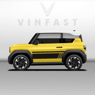 Tem dán xe VF3 - Decal dán xe VF3 MẪU TEM THỂ THAO CÁ TÍNH nhiều màu sắc lựa chọn ( mẫu VF3 - 37 )