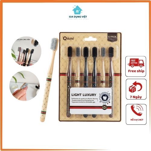 Hộp 6 Chiếc Bàn Chải Đánh Răng Lông Mềm Mại, Đảm bảo an toàn
