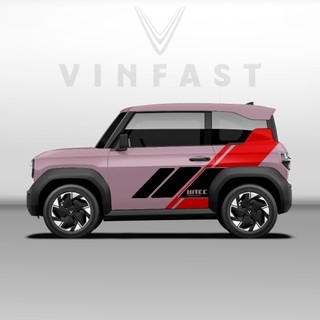 Tem dán xe VF3 - Decal dán xe VF3 MẪU TEM THỂ THAO CÁ TÍNH . 1 bộ dán 2 bên ( mẫu VF3 - 43 )