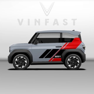 Tem dán xe VF3 - Decal dán xe VF3 MẪU TEM THỂ THAO CÁ TÍNH . 1 bộ dán 2 bên ( mẫu VF3 - 43 )