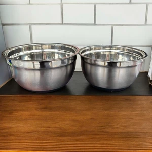 🥣Thau Trộn Bột/ Tô Đánh Trứng INOX loại dày đế Silicon chống trượt dùng làm bánh - DC212