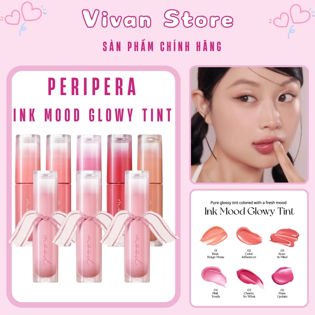 Son Tint Bóng Peripera Ink Mood Glowy Tint 4g, son Peripera chính hãng ...