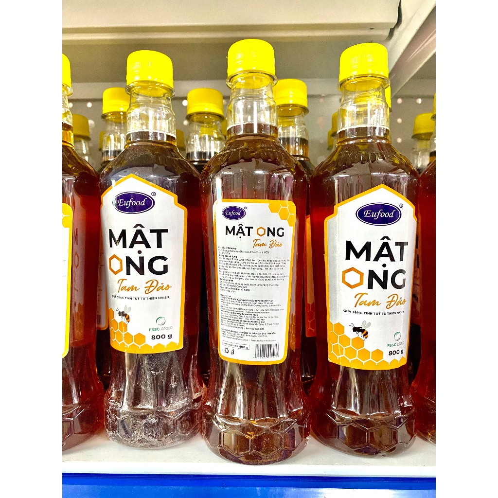 Mật Ong EuFood Tam Đảo 860g Nguyên Chất, Thơm Ngon Bổ Sung Dinh Dưỡng Cao Tốt Cho Sức Khỏe