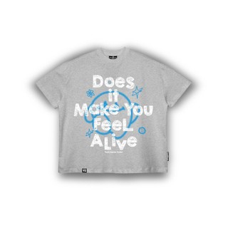 Áo Thun Big Boxy FEEL ALIVE YOUTHPOWER From Rộng Nam Nữ Cổ Tròn Chất Liệu Cotton In Lụa Local Brand
