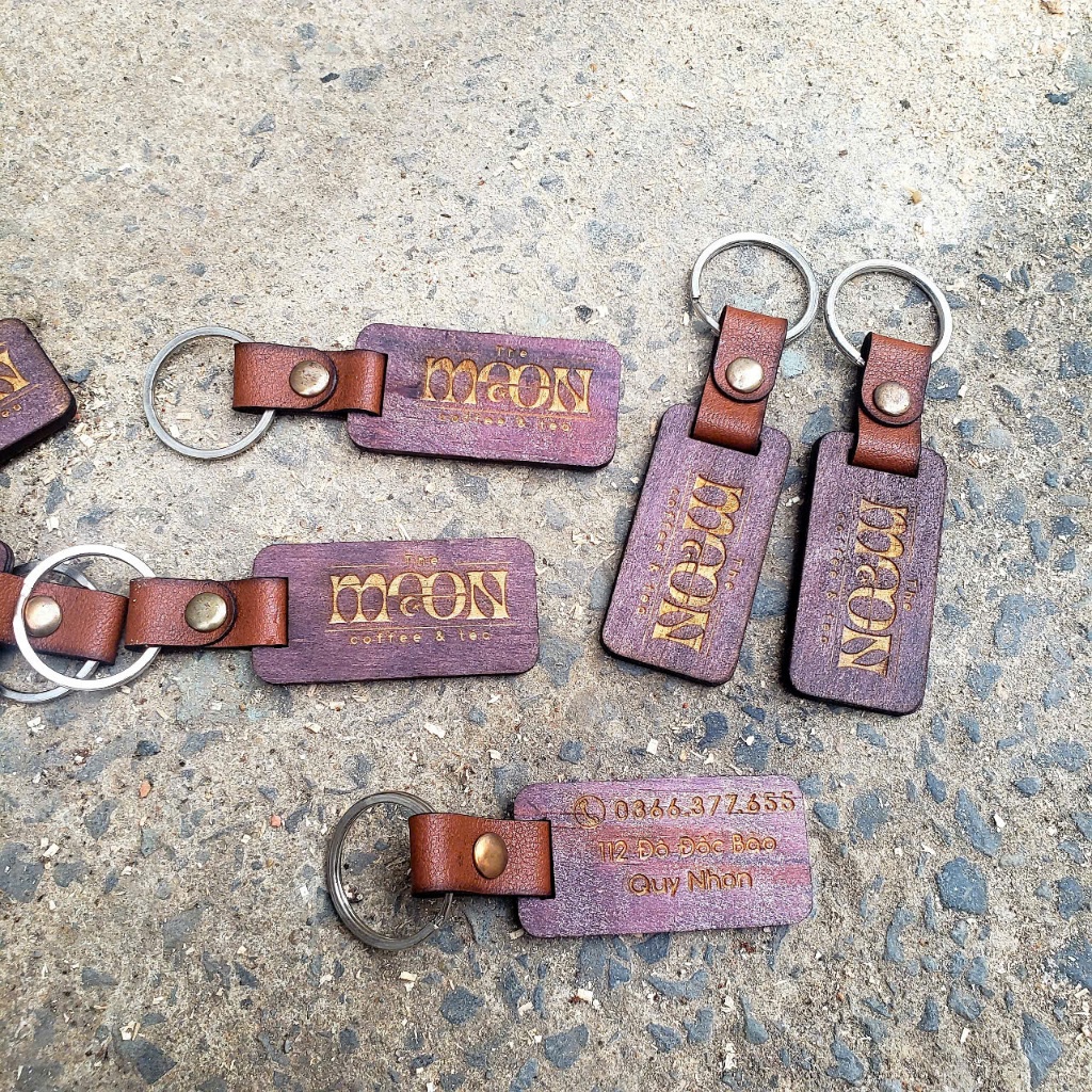 Móc Khoá Gỗ Khách Sạn,Quán Cafe - Free Khắc Logo,ttên Quán Theo Yêu Cầu
