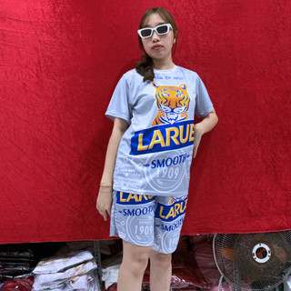 Bộ bia LARUE ⚡️ SIÊU HOT ⚡️ Set đồ nam nữ thun lạnh mềm mịn co giãn thoải mái thích hợp mặc nhà ,mặc nhóm KL2