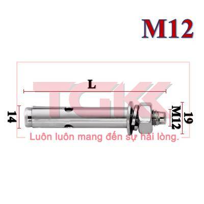 Bulong nở (nở rút) inox 304 M12 | Shopee Việt Nam
