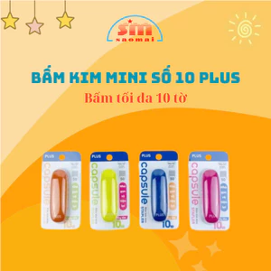 Bấm Kim Mini Nhỏ Gọn Thương Hiệu PLUS Nhật Bản Chất Liệu Cao Cấp Văn Phòng Phẩm Sao Mai