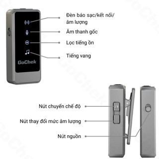 Micro Thu Âm Không Dây GoChek Ultra S24 - Micro Ghi Âm Hỗ Trợ Điện Thoại, Âm Thanh Xịn Xò