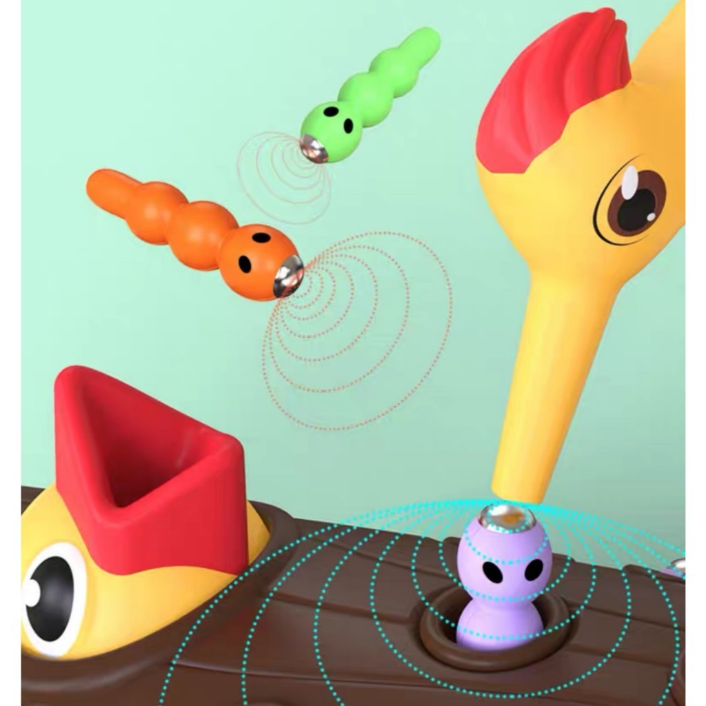 Đồ chơi giáo dục trẻ em thông minh - Bộ chim gõ kiến bắt sâu cho bé trai, bé gái phát triển trí tuệ montessori