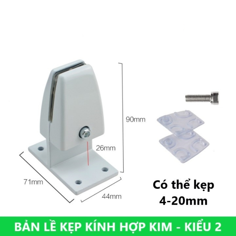 Kẹp vách ngăn, Kẹp kính vách ngăn hợp kim - Dùng được mọi loại vách ngăn cho văn phòng, phòng học