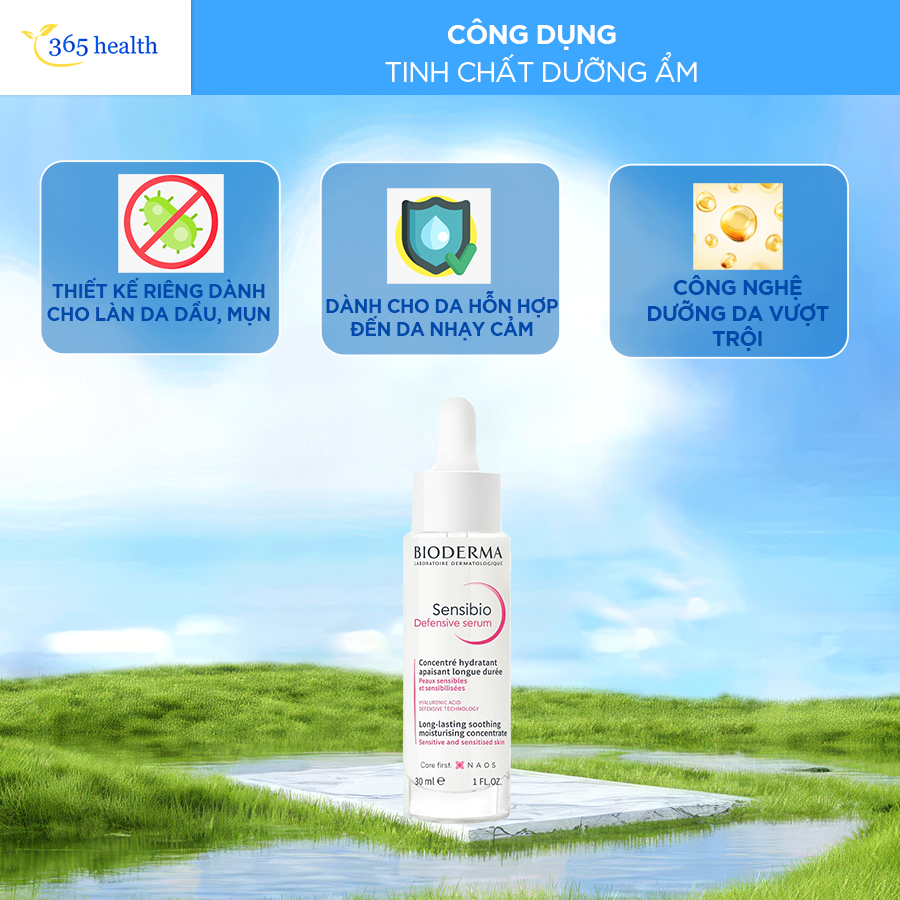 Tinh Chất Bioderma Sensibio Defensive Serum 30ml