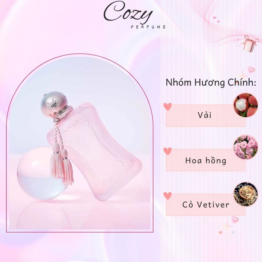 Nước hoa nữ Parfums De Marly Delina La Rosée Chiết 5ml/10ml Hương thơm Dịu dàng Gợi cảm-Cozy Perfume