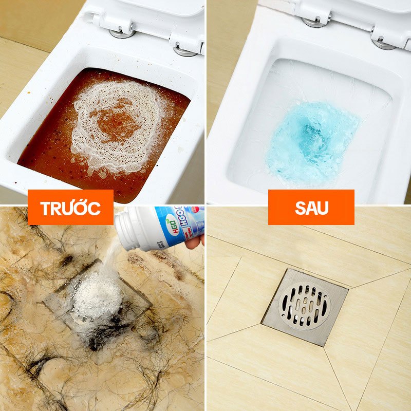 Ảnh Bột Thông Cống Cực Mạnh HGO SUPER - Thông Tắc Bồn Cầu, Bồn Rửa Bát, Đường Ống Siêu Mạnh 250GRAM 2