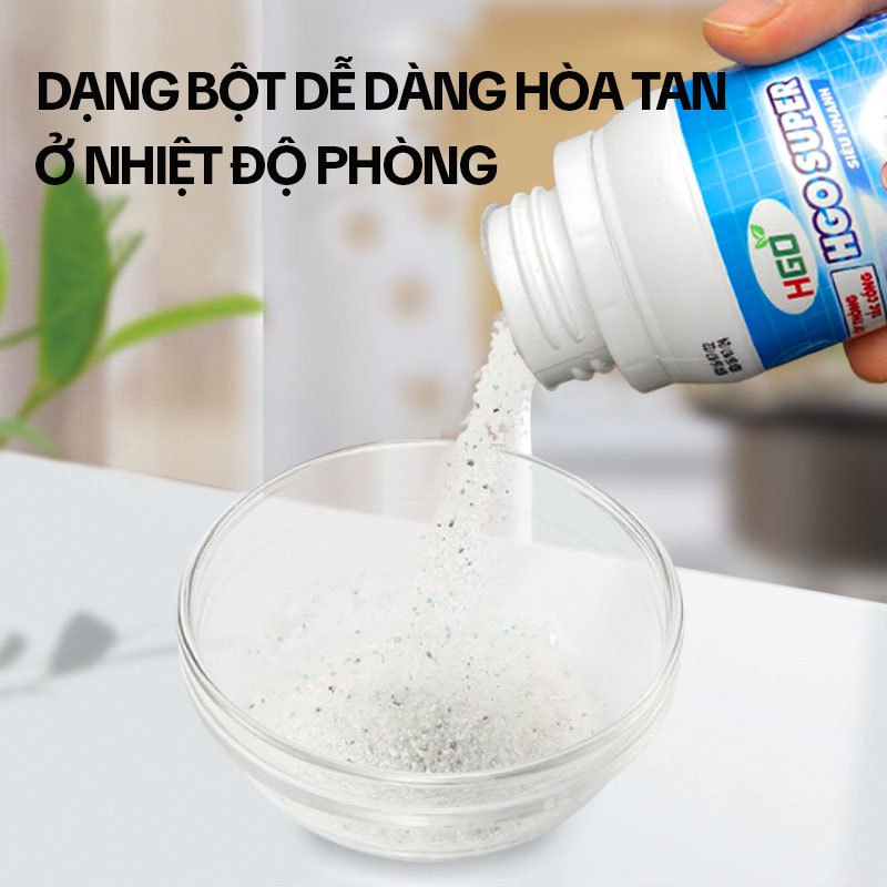 Ảnh Bột Thông Cống Cực Mạnh HGO SUPER - Thông Tắc Bồn Cầu, Bồn Rửa Bát, Đường Ống Siêu Mạnh 250GRAM 4