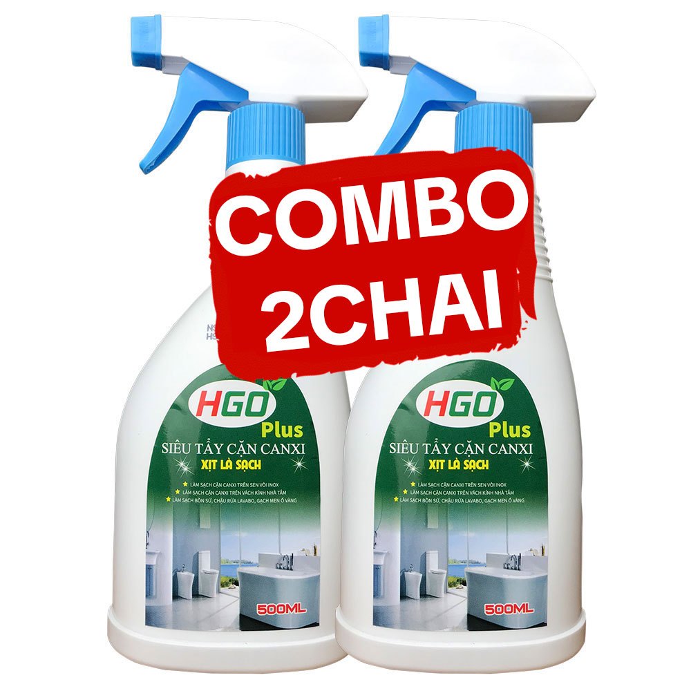 Ảnh Tẩy Cặn Canxi Nhà Tắm HGO PLUS An Toàn Tiện Lợi Hiệu Quả 500ml 1