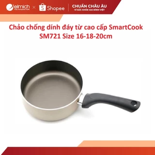 [LIFEMCMBP4 -12% đơn 250K] Chảo chống dính đáy từ cao cấp Smart Cook SM721 Size 16-18-20cm