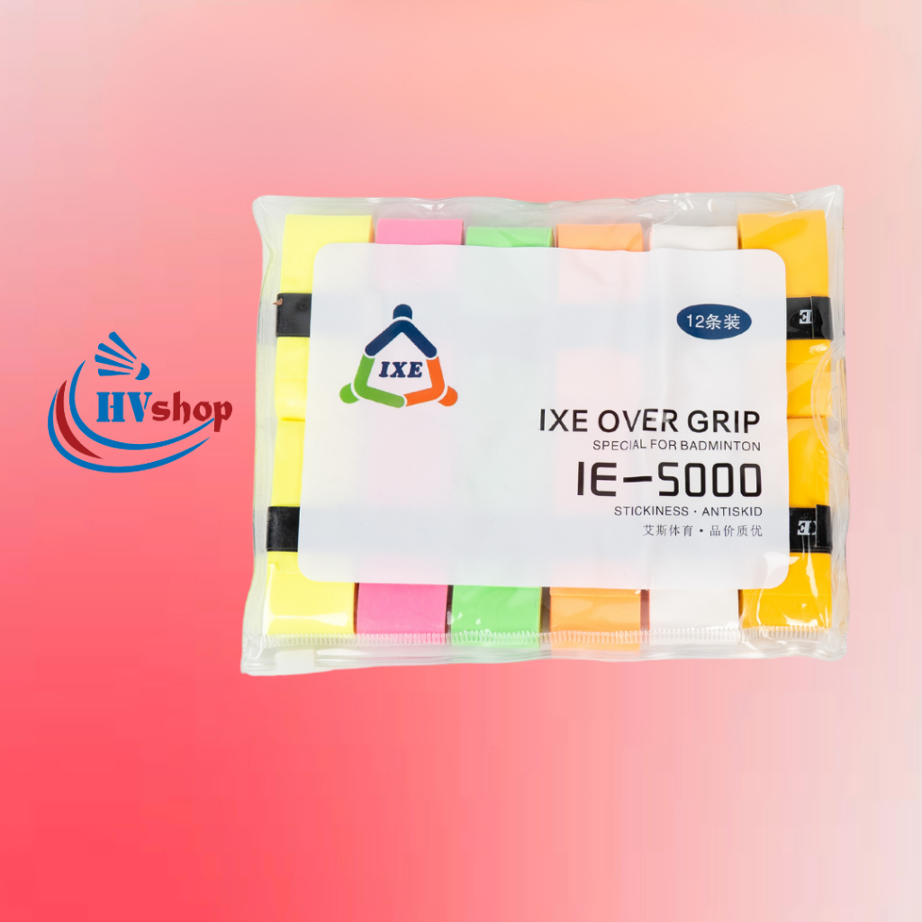 Quấn cán IXE - Combo quấn cán IXE 12c, 50c, 60c chính hãng, thấm hút mồ hổi, siêu bám tay - HVShop