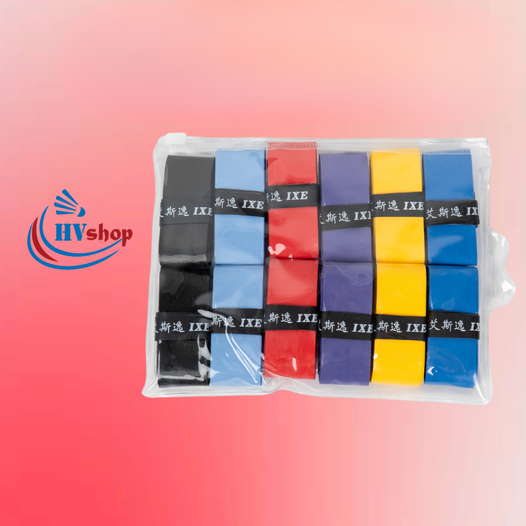 Quấn cán IXE - Combo quấn cán IXE 12c, 50c, 60c chính hãng, thấm hút mồ hổi, siêu bám tay - HVShop