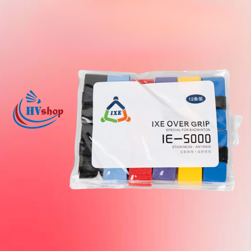 Quấn cán IXE - Combo quấn cán IXE 12c, 50c, 60c chính hãng, thấm hút mồ hổi, siêu bám tay - HVShop