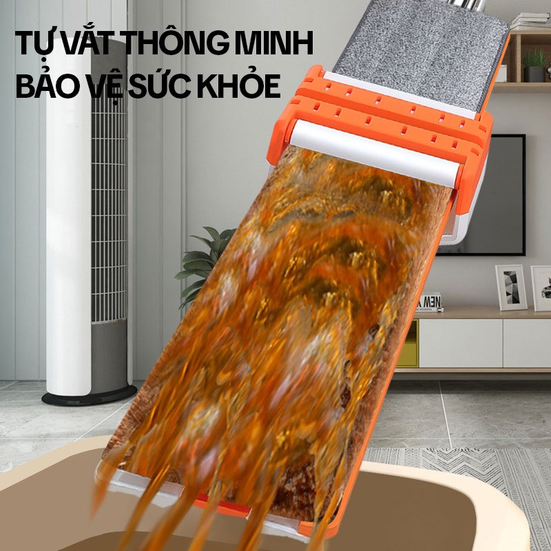 Review Cây Lau Nhà Tự Vắt KITIMOP WHITE 42CM: Lau Nhà Sạch Bóng, Nhàn Tênh!