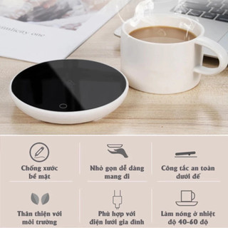 Đế Hâm Nóng Đồ Uống Xiaomi Thông Minh, Giữ Nhiệt Độ 50 - 60 ºC, Làm Nóng Sữa, Cà Phê, Nước
