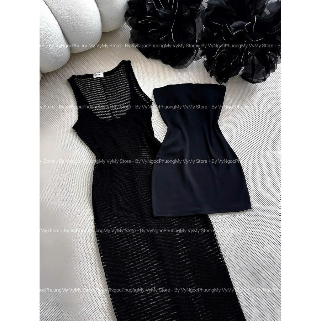 Ms 009 Bikini, Đầm ren,phối thun tăm lạnh ôm body,from váy dài ik hình sang chảnh, Hàng cao cấp, chuẩn xịn HAN.T SHOP