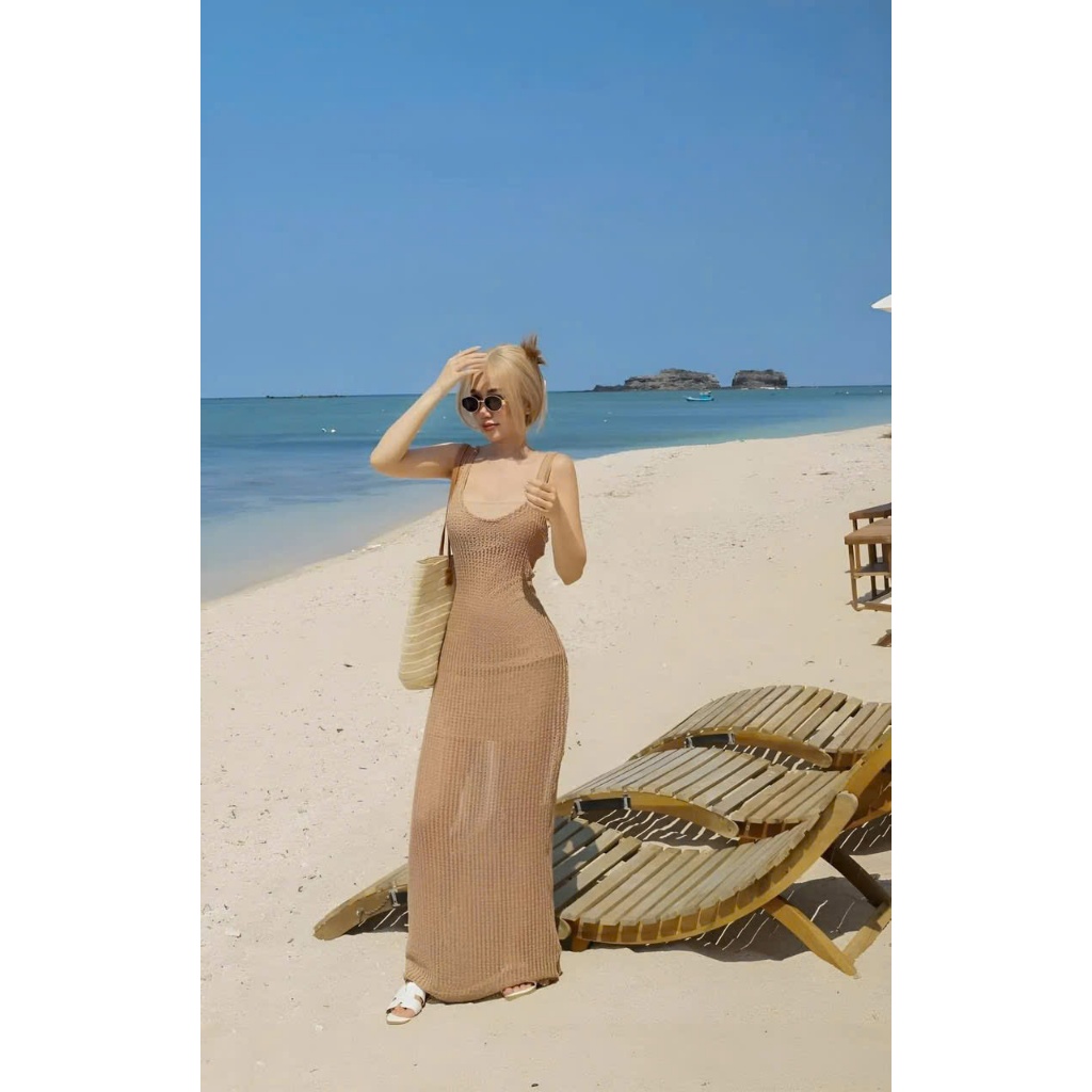 Ms 009 Bikini, Đầm ren,phối thun tăm lạnh ôm body,from váy dài ik hình sang chảnh, Hàng cao cấp, chuẩn xịn HAN.T SHOP