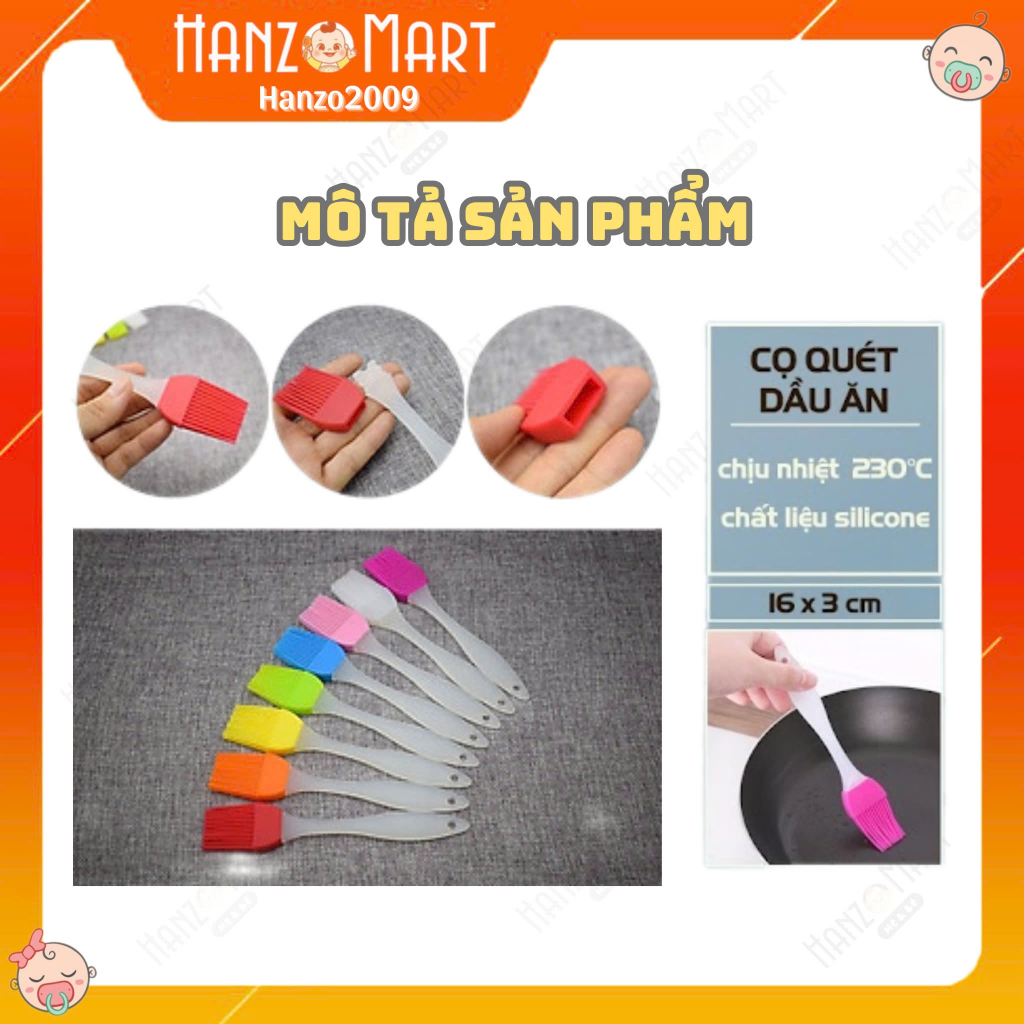 Cọ chổi silicon quét phết dầu bơ