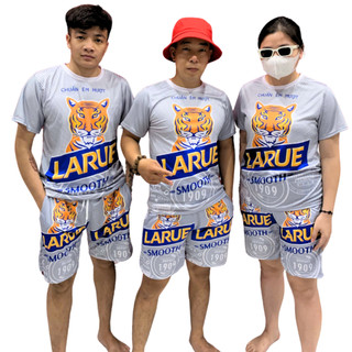Bộ LARUE BẠC 3D Sét Đồ thể thao Form Rộng nam nữ chất vải thun lạnh co giãn mặc thoải mái Kl2