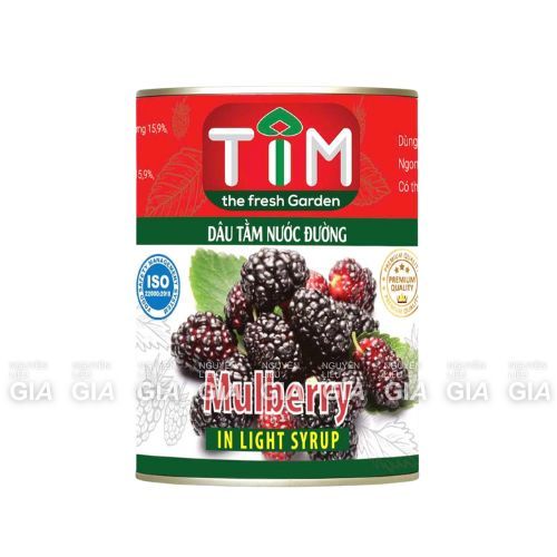 Trái cây ngâm Nif (Tim) lon 565g - nhãn, sen,chôm chôm, dâu tằm, hạt đác, hibiscus, củ năng