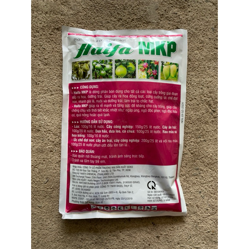 MKP Haifa  ( 52% - 34%) - thúc đẩy phân hoá mầm hoa - gói 1kg