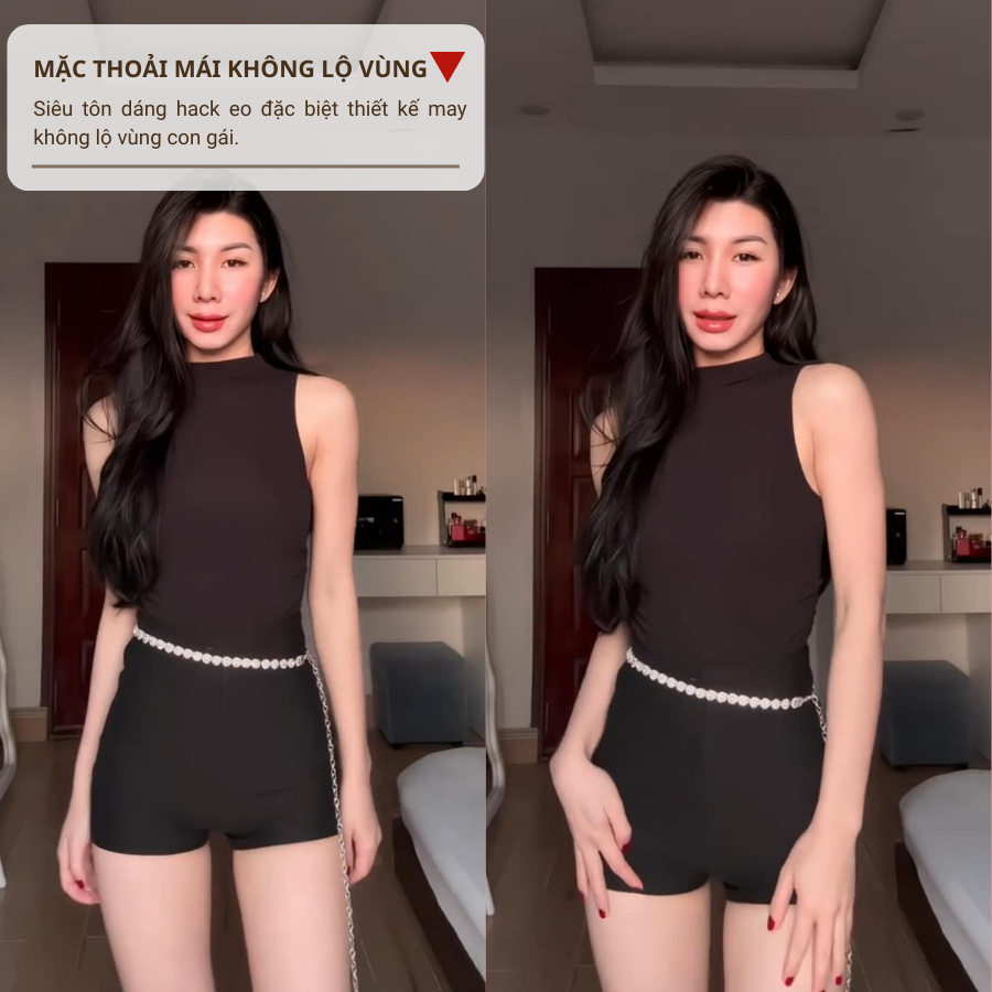 [BIGSIZE 75KG] Quần Short UMI Nữ Co Giãn Ôm Dáng, Cạp Cao Khóa Kéo Mặc 2 Mặt