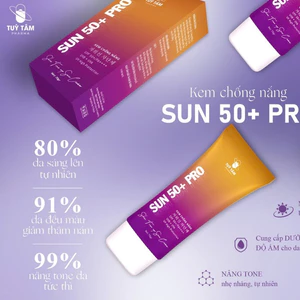 Kem chống nắng dưỡng da Tùy Tâm - Sunscreen 24h da mặt 70ml SPF 50+ PRO dưỡng ẩm và làm mịn da - Tùy Tâm pharma