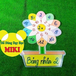 Chậu hoa toán học cho môn toán cộng trừ nhân chia (Đồ dùng dạy học Miki)