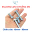 Set 50 Bulong giác ngoài M6 mạ kẽm (Bulong + tán+ long đền phẳng + lông đền vênh)